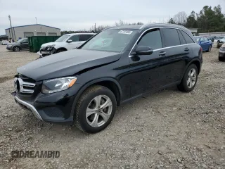 2018 Mercedes-Benz GLC with VIN WDC0G4KBXJV036987, listed as a Copart auction lot 87797805 with 112,957 mi miles and Salvage Title. Bid and sale history available at carsss.com. Image 1.