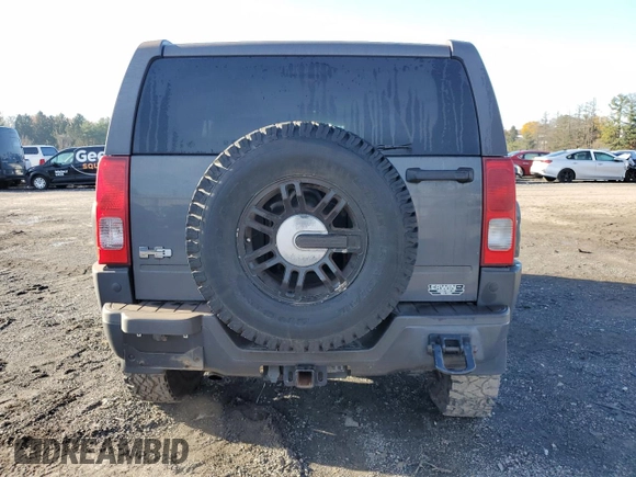 2009 Hummer H3 SUV Luxury with VIN 5GTEN13EX98115734, listed as a Copart auction lot 80717894 with 187,930 mi miles and Salvage Title. Bid and sale history available at carsss.com. Image 6.