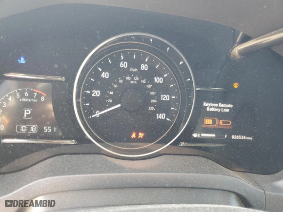 2019 Honda HR-V EX with VIN 3CZRU5H58KM717958, listed as a Copart auction lot 46308205 with 26,534 mi miles and Salvage Title. Bid and sale history available at carsss.com. Image 9.