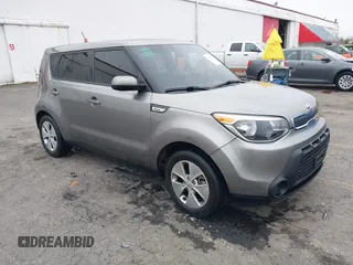 2016 Kia Soul with VIN KNDJN2A25G7392847, listed as a IAAI auction lot 41468282 with 1 mi miles. Bid and sale history available at carsss.com. Image 1.