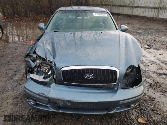 2005 Hyundai Sonata GLS with VIN KMHWF35H75A100960, listed as a Copart auction lot 81070954 with 133,919 mi miles and Salvage Title. Bid and sale history available at carsss.com. Image 5.