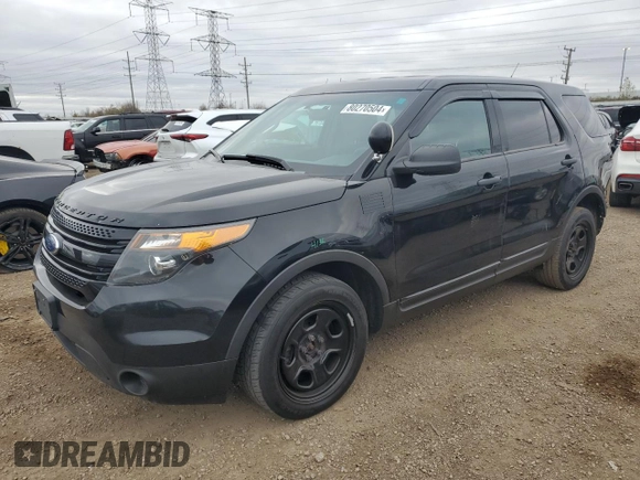 2015 Ford Utility Police Interceptor with VIN 1FM5K8AR7FGB32387, listed as a Copart auction lot 80270504 with 181,723 mi miles and Salvage Title. Bid and sale history available at carsss.com. Image 1.