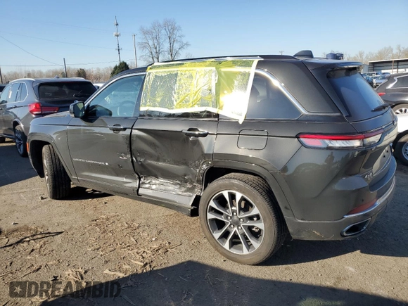2023 Jeep Grand Cherokee Overland with VIN 1C4RJHDG4P8847576, listed as a Copart auction lot 42959755 with 21,464 mi miles and Salvage title. Bid and sale history available at DreamBid. Image 2.