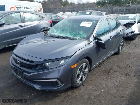 2020 Honda Civic Sedan LX with VIN 2HGFC2F68LH552792, listed as a IAAI auction lot 41782560 with NaN miles. Bid and sale history available at carsss.com. Image 2.