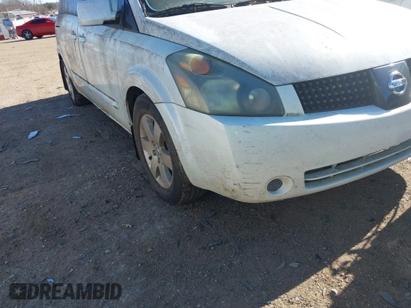 2005 Nissan Quest SE with VIN 5N1BV28U65N129959, listed as a IAAI auction lot 41696308 with 157,564 mi miles. Bid and sale history available at carsss.com. Image 6.