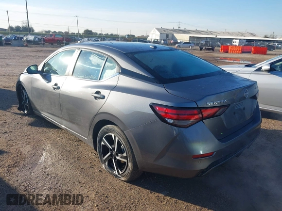 2024 Nissan Sentra SV with VIN 3N1AB8CV1RY331096, listed as a IAAI auction lot 41339703 with 10,102 mi miles and . Bid and sale history available at DreamBid. Image 3.