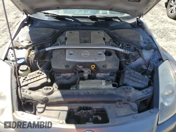 2008 Nissan 350Z Enthusiast with VIN JN1BZ34D98M700460, listed as a Copart auction lot 56045765 with 117,782 mi miles and Salvage title. Bid and sale history available at DreamBid. Image 11.
