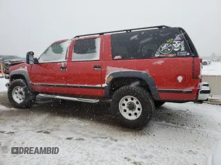1996 Chevrolet Suburban with VIN 1GNGK26J3TJ332167, listed as a Copart auction lot 81561064 with 130,453 mi miles and Salvage Title. Bid and sale history available at carsss.com. Image 2.