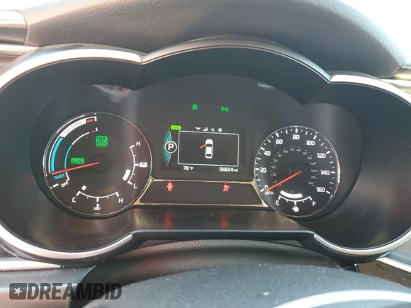 2016 Kia Optima Hybrid with VIN KNAGM4AD8G5094859, listed as a Copart auction lot 74542594 with 56,824 mi miles and Salvage Title. Bid and sale history available at carsss.com. Image 9.