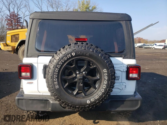 2023 Jeep Wrangler Willys with VIN 1C4HJXDG5PW543450, listed as a Copart auction lot 78455624 with 30,595 mi miles and Salvage Title. Bid and sale history available at DreamBid. Image 6.