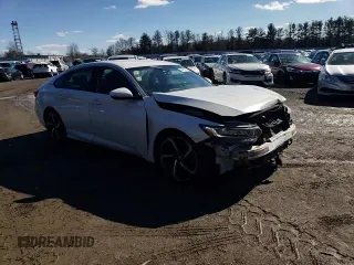 2018 Honda Accord Sedan Sport 1.5T with VIN 1HGCV1F34JA150034, listed as a Copart auction lot 45454355 with 173,698 mi miles and Salvage Title. Bid and sale history available at carsss.com. Image 10.