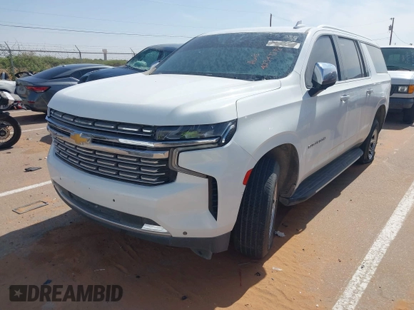 2023 Chevrolet Suburban Premier with VIN 1GNSKFKDXPR264328, listed as a IAAI auction lot 42349298 with Not provided miles and . Bid and sale history available at DreamBid. Image 2.