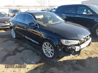 2015 Audi A3 2.0T Premium Plus with VIN WAUEFGFFXF1142798, listed as a IAAI auction lot 41453685 with 130,815 mi miles. Bid and sale history available at carsss.com. Image 1.