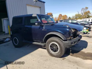 2021 Ford Bronco с VIN 1FMDE5CH0MLA60295, выставлен на аукционе Copart как лот 77109024 с пробегом 12 804 миль миль и Списание • Salvage title. История ставок и продаж доступна на DreamBid. Изображение 4.