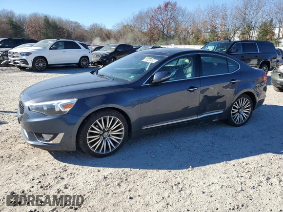 2014 Kia Cadenza Premium with VIN KNALN4D70E5123351, listed as a Copart auction lot 79914424 with 53,955 mi miles and Clean Title. Bid and sale history available at carsss.com. Image 1.