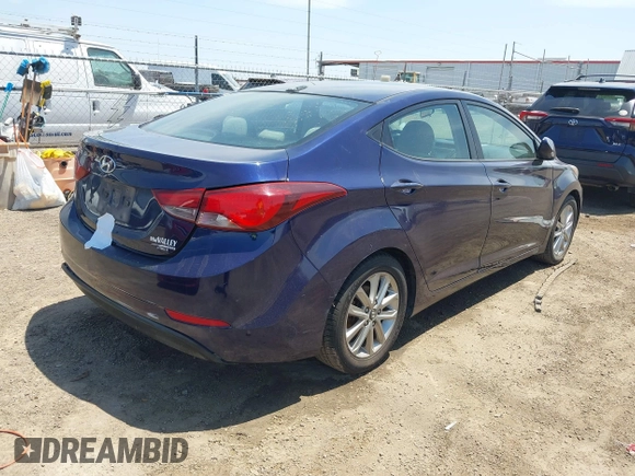 2014 Hyundai Elantra SE with VIN 5NPDH4AE2EH514146, listed as a IAAI auction lot 42054941 with Not Provided miles and . Bid and sale history available at DreamBid. Image 4.