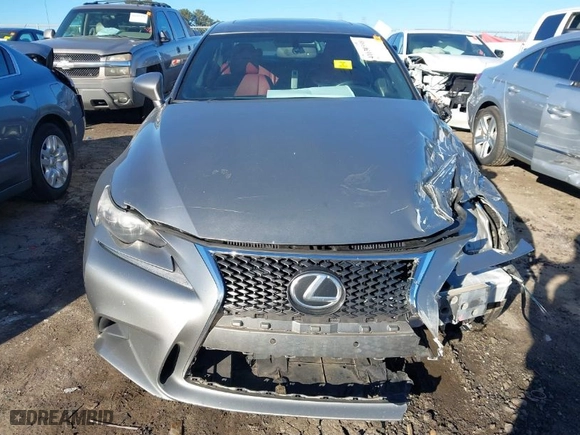 2015 Lexus IS 350 with VIN JTHBE1D23F5019776, listed as a IAAI auction lot 41630598 with 235,200 mi miles. Bid and sale history available at carsss.com. Image 12.
