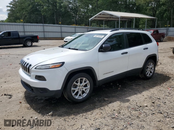 2016 Jeep Cherokee Sport with VIN 1C4PJLAB3GW171698, listed as a Copart auction lot 60810535 with 201,831 mi miles and Salvage title. Bid and sale history available at DreamBid. Image 1.