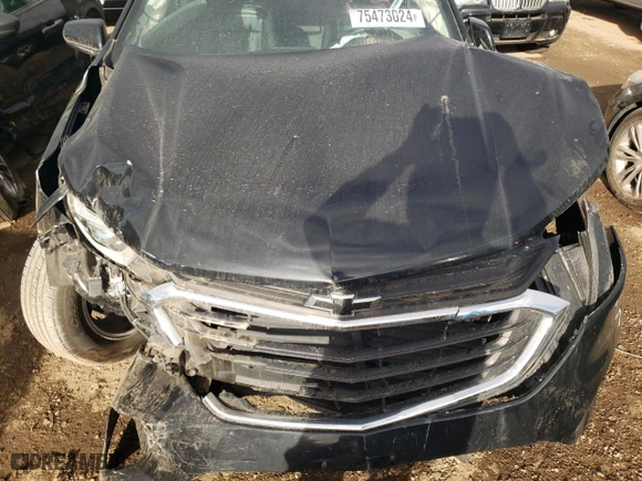 2020 Chevrolet Equinox LT with VIN 3GNAXJEV4LL318194, listed as a Copart auction lot 75473024 with 0 mi miles and Salvage Title. Bid and sale history available at carsss.com. Image 11.