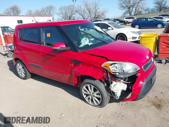 2012 Kia Soul + with VIN KNDJT2A62C7378598, listed as a IAAI auction lot 41961504 with 143,922 mi miles and . Bid and sale history available at DreamBid. Image 1.