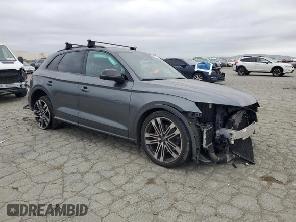 2020 Audi SQ5 Premium Plus with VIN WA1B4AFY0L2068513, listed as a Copart auction lot 54451455 with 37,871 mi miles and Salvage Title. Bid and sale history available at DreamBid. Image 4.