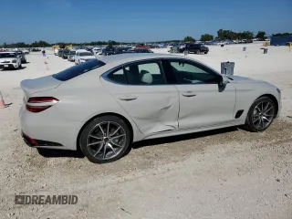 2025 Genesis G70 2.5T with VIN KMTG34SC2SU150418, listed as a Copart auction lot 50716355 with 11,115 mi miles and Clean title. Bid and sale history available at DreamBid. Image 3.