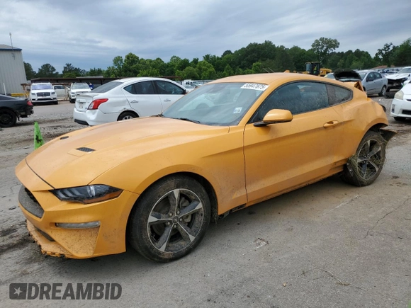 2022 Ford Mustang EcoBoost with VIN 1FA6P8TH6N5146134, listed as a Copart auction lot 55947675 with 60,364 mi miles and Salvage title. Bid and sale history available at DreamBid. Image 1.