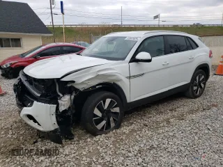 2024 Volkswagen Atlas SE z VIN 1V2HE2CA0RC249171, wystawiony jako Copart lot #53641625 z przebiegiem 8 185 mil mil oraz Szkoda całkowita • Salvage title. Historia ofert i sprzedaży dostępna na DreamBid. Obrazek 1.