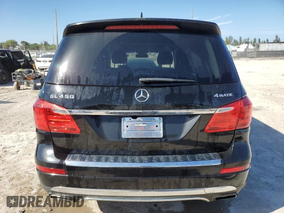 2014 Mercedes-Benz GL 450 with VIN 4JGDF7CE7EA317268, listed as a Copart auction lot 47659655 with 114,686 mi miles and Clean title. Bid and sale history available at DreamBid. Image 6.