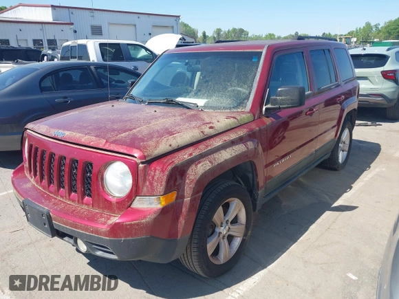 2012 Jeep Patriot Latitude with VIN 1C4NJRFB2CD604470, listed as a IAAI auction lot 41995971 with 124,477 mi miles and . Bid and sale history available at carsss.com. Image 2.