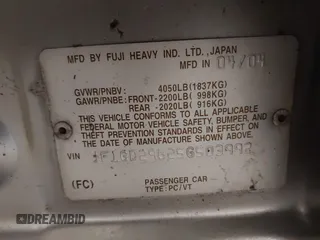 2005 Subaru Impreza WRX с VIN JF1GD29625G503992, выставлен на аукционе IAAI как лот 41835016 с пробегом 179 373 миль миль и . История ставок и продаж доступна на DreamBid. Изображение 9.