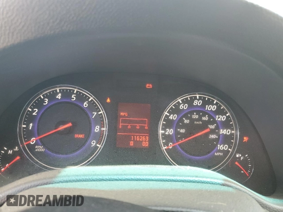 2008 Infiniti G35 Journey z VIN JNKBV61E48M221692, wystawiony jako Copart lot #47736045 z przebiegiem 116 263 mil mil oraz Szkoda całkowita • Salvage title. Historia ofert i sprzedaży dostępna na DreamBid. Obrazek 9.