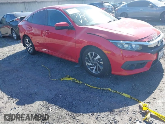 2016 Honda Civic Sedan EX with VIN 2HGFC2F86GH504117, listed as a IAAI auction lot 41935116 with 147,848 mi miles. Bid and sale history available at carsss.com. Image 1.