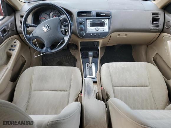 2005 Honda Civic Sdn EX with VIN 2HGES26795H584080, listed as a Copart auction lot 50304035 with 170,029 mi miles and Salvage Title. Bid and sale history available at carsss.com. Image 8.