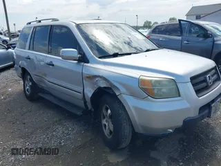 2006 Honda Pilot EX-L with VIN 2HKYF18596H563583, listed as a IAAI auction lot 42183326 with 181,665 mi miles and . Bid and sale history available at DreamBid. Image 1.