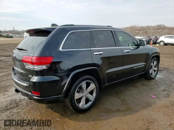 2016 Jeep Grand Cherokee Overland with VIN 1C4RJFCG8GC402339, listed as a Copart auction lot 47553385 with 121,486 mi miles and Salvage title. Bid and sale history available at DreamBid. Image 14.