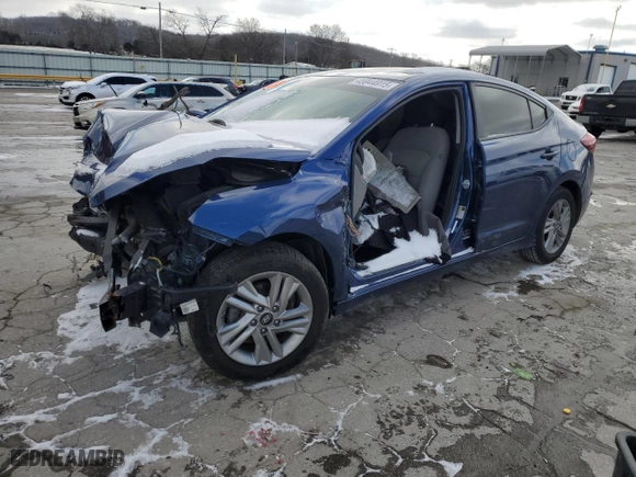 2020 Hyundai Elantra SEL with VIN 5NPD84LF7LH631742, listed as a Copart auction lot 45944915 with 85,106 mi miles and Salvage Title. Bid and sale history available at carsss.com. Image 1.
