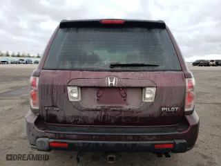 2007 Honda Pilot LX with VIN 5FNYF18137B007055, listed as a Copart auction lot 42397595 with 0 mi miles and Salvage Title. Bid and sale history available at carsss.com. Image 6.