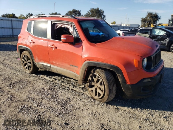 2017 Jeep Renegade Altitude with VIN ZACCJABH5HPG29889, listed as a Copart auction lot 77868264 with 97,397 mi miles and Salvage title. Bid and sale history available at DreamBid. Image 4.