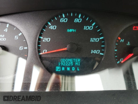 2012 Chevrolet Impala LS Fleet with VIN 2G1WF5E31C1221875, listed as a Copart auction lot 59107735 with 192,225 mi miles and Salvage title. Bid and sale history available at DreamBid. Image 9.