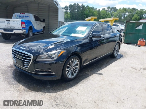 2017 Genesis G80 3.8L with VIN KMHGN4JEXHU180122, listed as a IAAI auction lot 42297360 with 60,302 mi miles and . Bid and sale history available at DreamBid. Image 17.