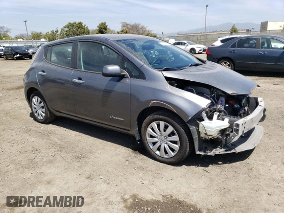 2016 Nissan LEAF S with VIN 1N4BZ0CPXGC313501, listed as a Copart auction lot 49323423 with 64,363 mi miles. Bid and sale history available at carsss.com. Image 4.
