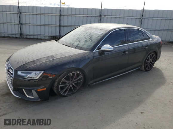 2019 Audi S4 Prestige with VIN WAUC4AF48KA046915, listed as a Copart auction lot 78511144 with 76,018 mi miles and Salvage Title. Bid and sale history available at carsss.com. Image 1.
