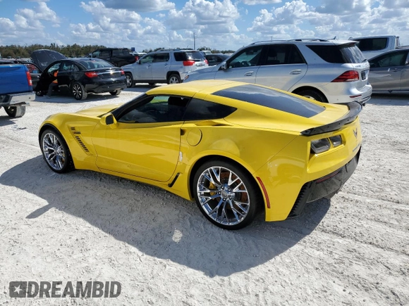 2016 Chevrolet Corvette Z06 3LZ with VIN 1G1YT2D61G5606286, listed as a Copart auction lot 77848104 with 0 mi miles and Non Repairable. Bid and sale history available at carsss.com. Image 2.