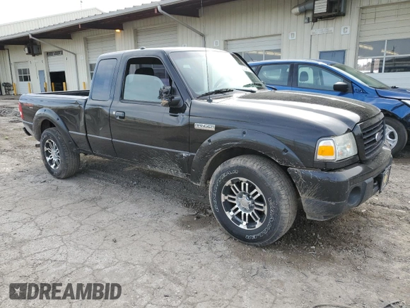 2008 Ford Ranger XLT with VIN 1FTZR45E98PA09775, listed as a Copart auction lot 50246175 with 140,659 mi miles and Salvage Title. Bid and sale history available at carsss.com. Image 4.