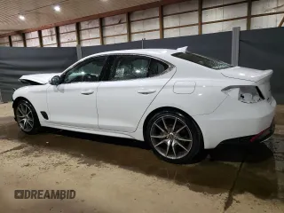 2023 Genesis G70 2.0T with VIN KMTG34TA9PU124418, listed as a Copart auction lot 60632694 with 23,798 mi miles and Salvage Title. Bid and sale history available at DreamBid. Image 2.