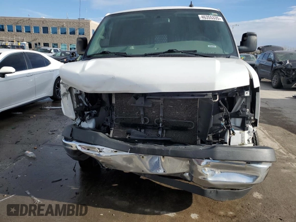 2020 GMC Savana Cargo z VIN 1GTW7AFGXL1264289, wystawiony jako Copart lot #46355335 z przebiegiem 112 214 mil mil oraz Szkoda całkowita • Salvage title. Historia ofert i sprzedaży dostępna na DreamBid. Obrazek 5.