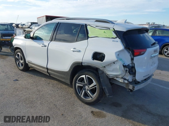 2021 GMC Terrain SLT with VIN 3GKALVEV3ML301727, listed as a IAAI auction lot 41669332 with 90,878 mi miles and . Bid and sale history available at carsss.com. Image 3.