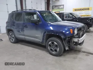 2018 Jeep Renegade Sport z VIN ZACCJBAB8JPG63818, wystawiony jako IAAI lot #41749587 z przebiegiem 103 448 mil mil oraz . Historia ofert i sprzedaży dostępna na DreamBid. Obrazek 1.