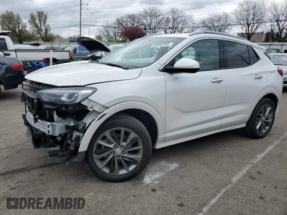 2023 Buick Encore GX Essence with VIN KL4MMGSL7PB126936, listed as a Copart auction lot 53088395 with 20,167 mi miles and Salvage title. Bid and sale history available at DreamBid. Image 1.